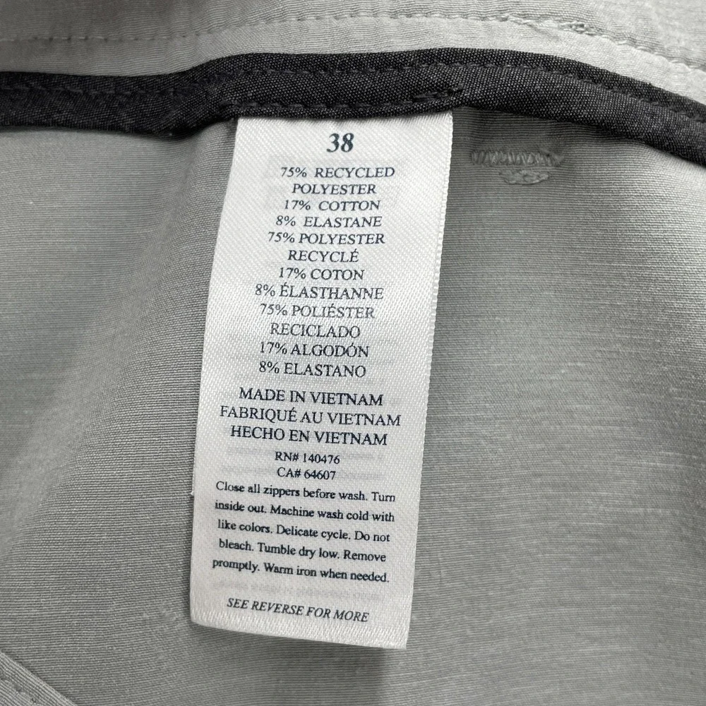 Faherty All Day Shorts Men 40x6* Gray Chino Preppy Outdoor Golf Performance Surf